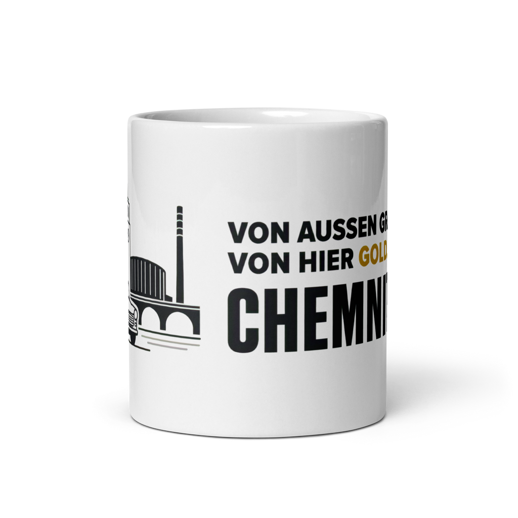 Kaffee Tasse - Von Außen grau  - 325 ml